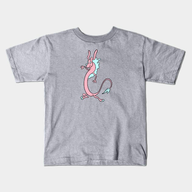 Magic Lucky Dragon Kids T-Shirt by Sasha Banana 